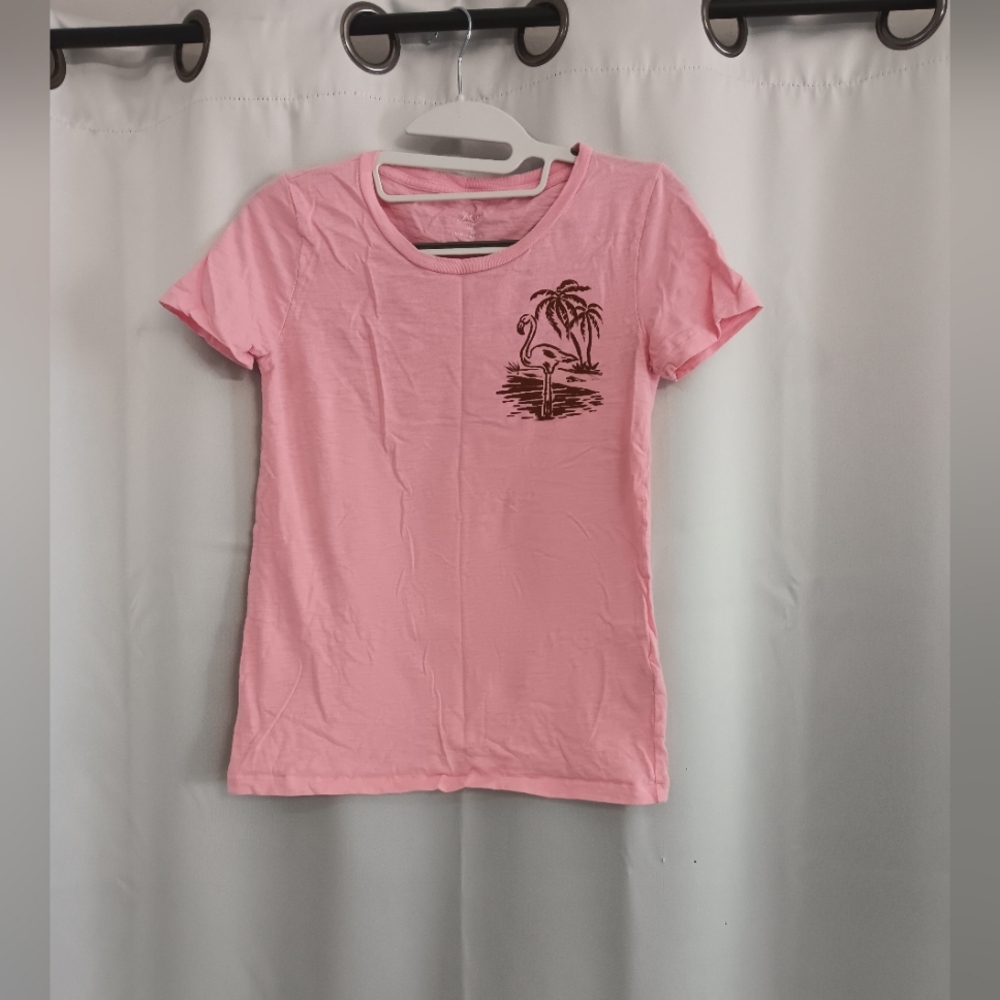 J.crew Vintage Graphic Tee Flamingo Seaside Club Short Sleeve